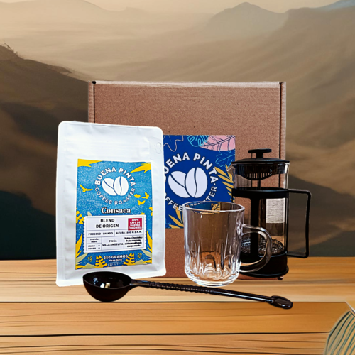 Kit Prensa Francesa + 1 taza de cristal.